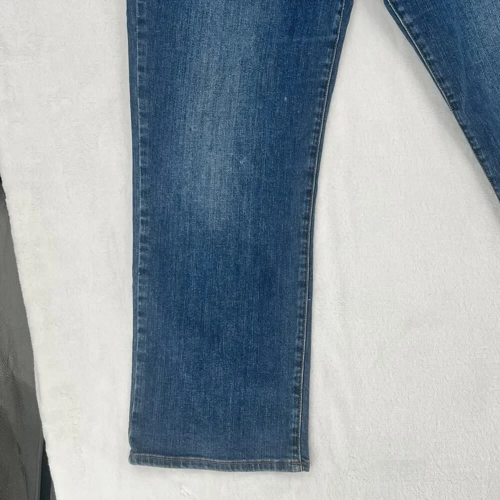 Lucky Brand Jeans Women's 12/31 Sweet' N Crop Blue Denim Stretch Flap Pockets